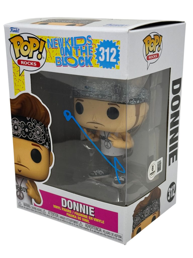 Donnie Wahlberg Signed New Kids On The Block Funko Pop Autograph NKOTB Beckett