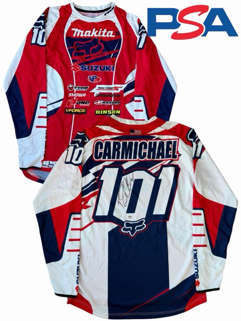 Ricky Carmichael Signed #101 Motocross Of Nations Team USA Jersey PSA AUTO MXoN