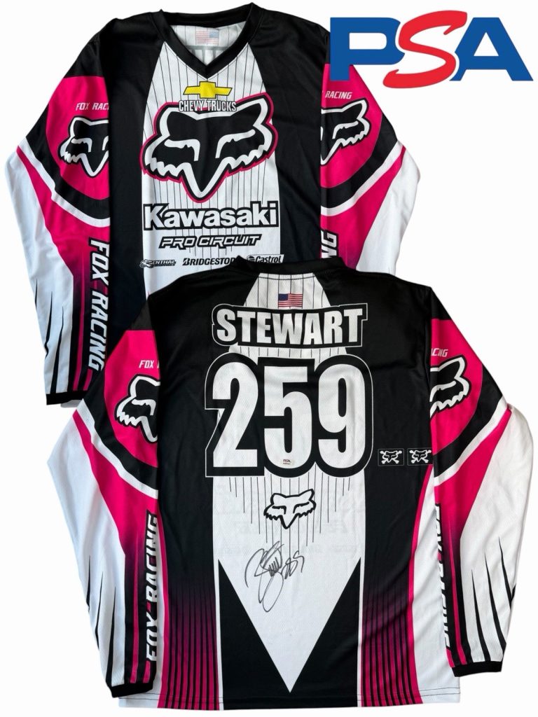 James Bubba Stewart Jr Signed Kawasaki #259 Supercross Jersey PSA AUTO Motocross