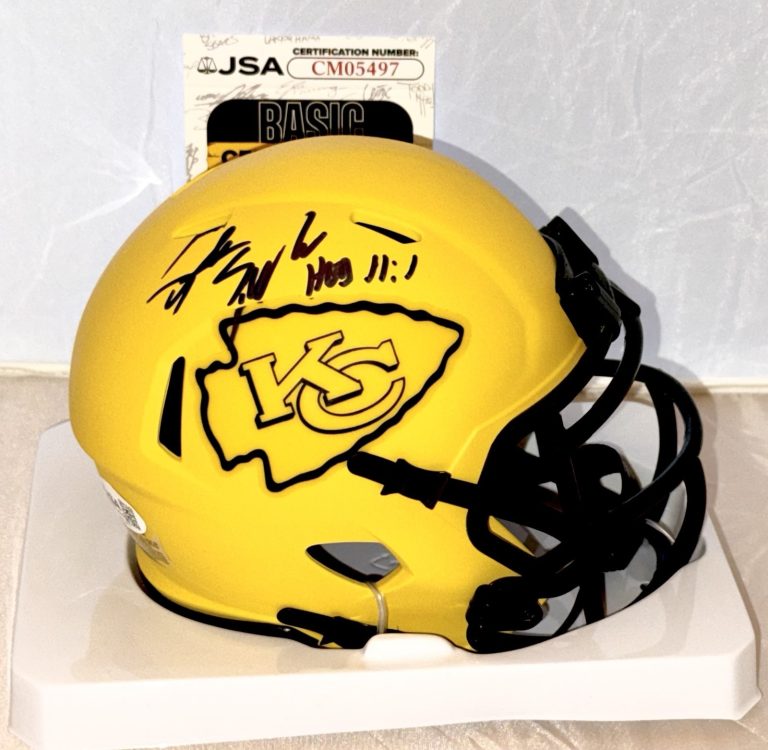 Steve Spagnuolo signed Kansas City Chiefs Rave mini helmet autographed JSA