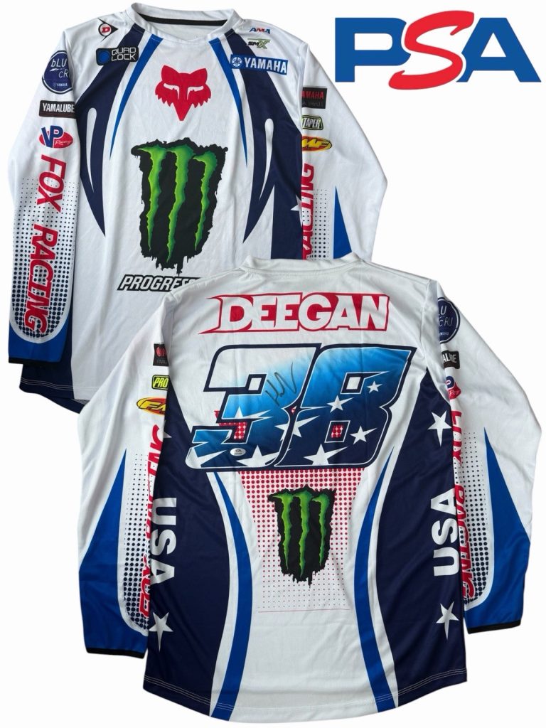 Haiden Deegan Signed Yamaha #38 Red Bud Motocross Jersey PSA AUTO Supercross USA