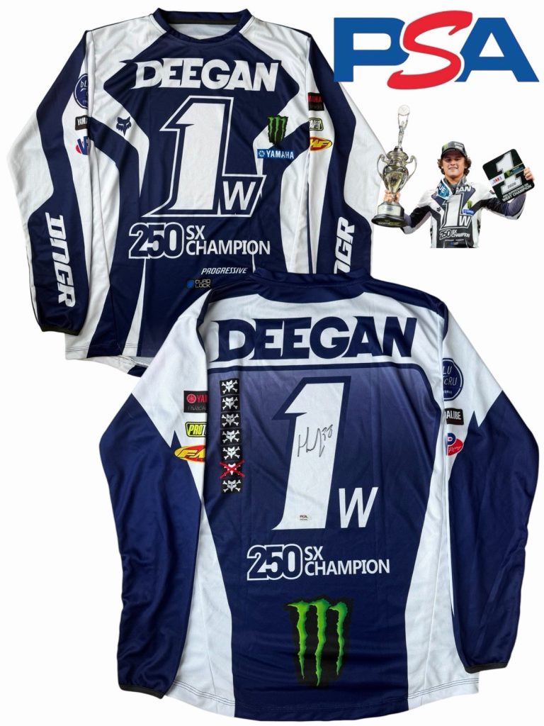 Haiden Deegan Signed 2026 250 SX Champion Supercross Jersey PSA AUTO Motocross