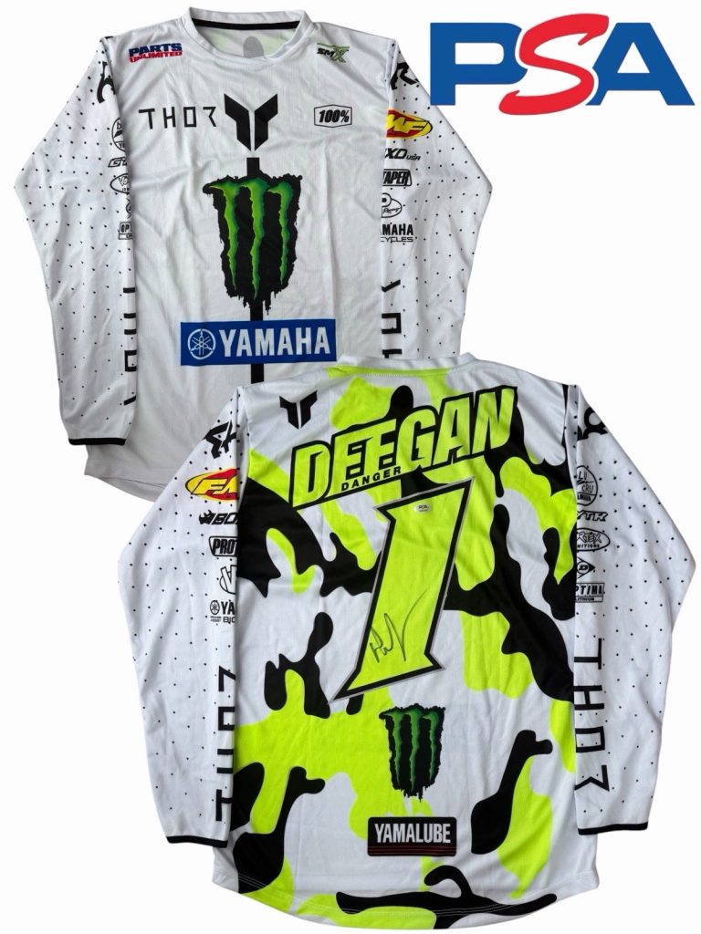Haiden Deegan Signed Yamaha Racing #1 Supercross Jersey PSA AUTO Motocross SMX
