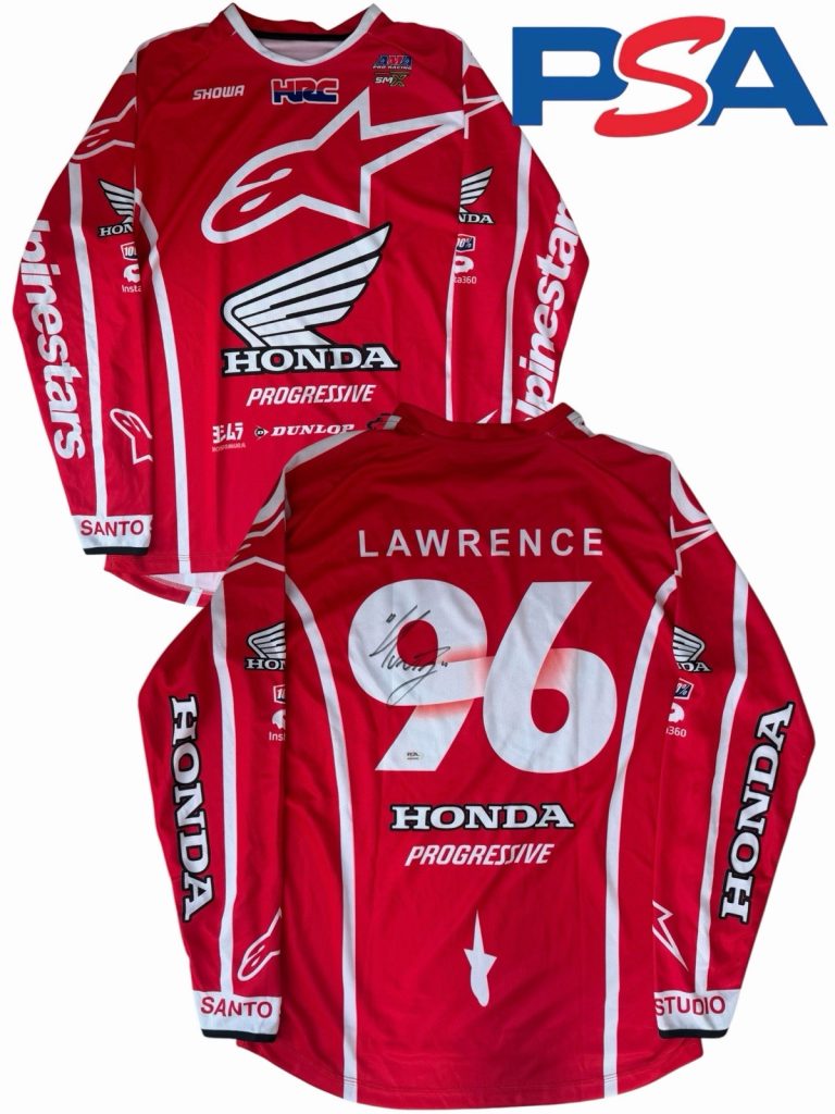 Hunter Lawrence Signed Honda HRC Racing #96 Supercross Jersey PSA AUTO Motocross
