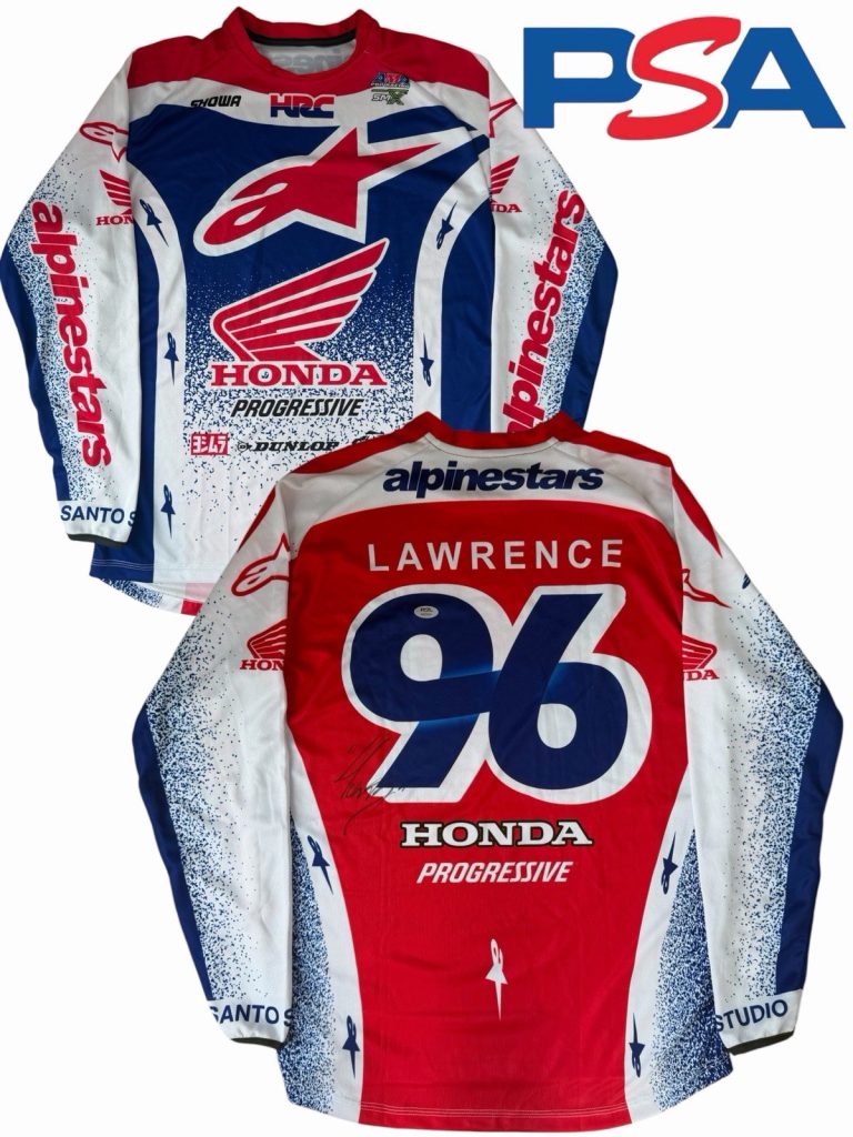 Hunter Lawrence Signed Honda HRC Racing #96 Supercross Jersey PSA AUTO Motocross
