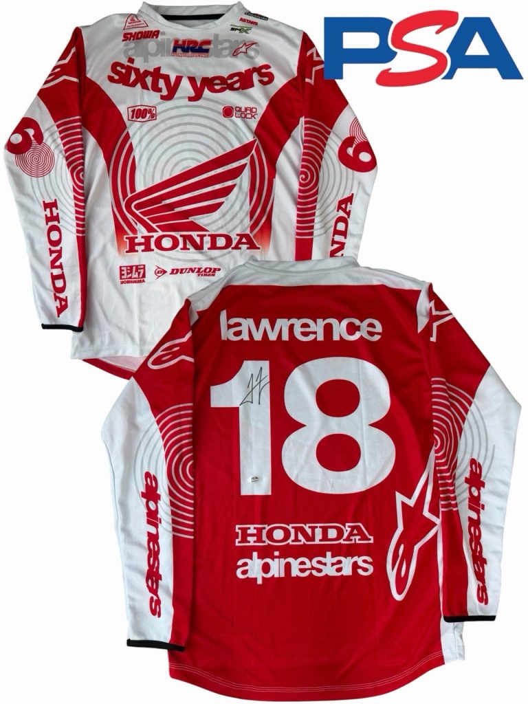 Jett Lawrence Signed Honda HRC Racing #18 Supercross Jersey PSA AUTO Motocross