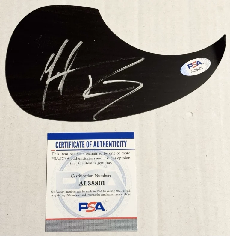 Michael Ray Signed Autographed Acoustic Pickguard PSA/DNA COA Whiskey & Rain