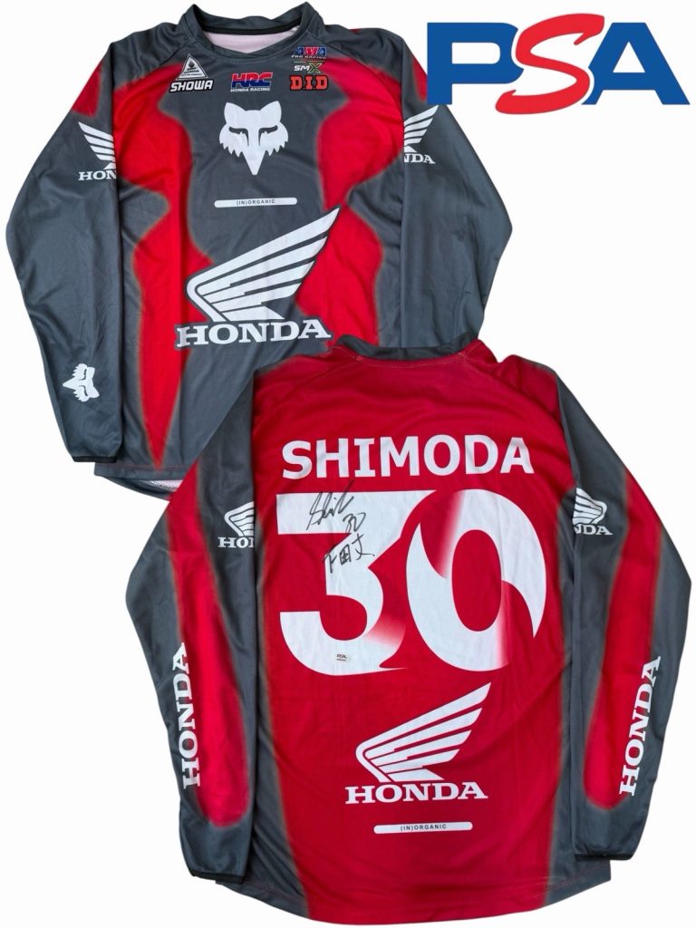 Jo Shimoda Signed Honda HRC Racing 30 Supercross Jersey PSA AUTO Motocross KANJI