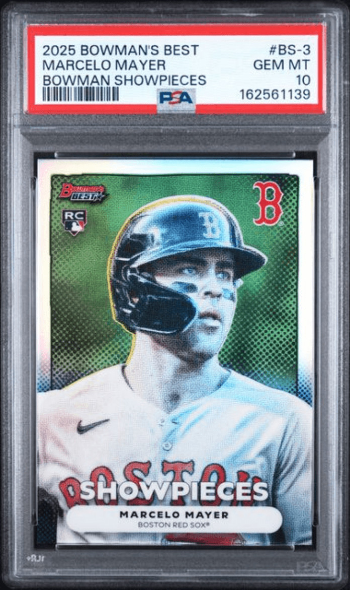 Graded 2025 Bowmans Best Marcelo Mayer #C25 Showpieces Rookie Card PSA 10