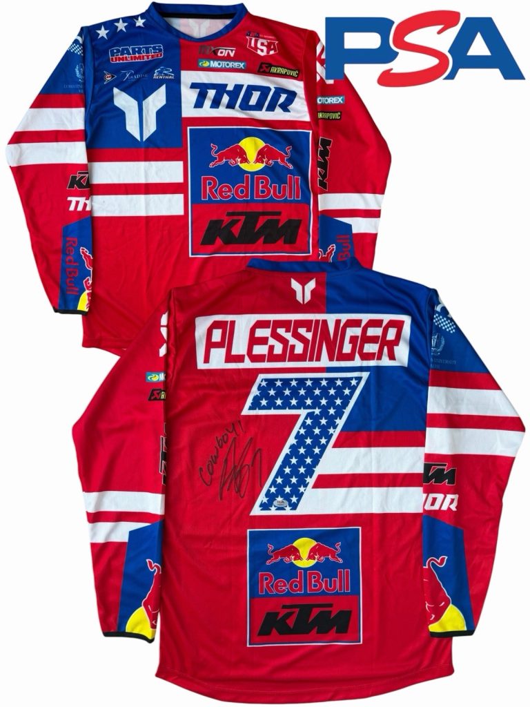 Aaron Plessinger Signed Red Bull KTM #7 Motocross Of Nations USA Jersey PSA AUTO