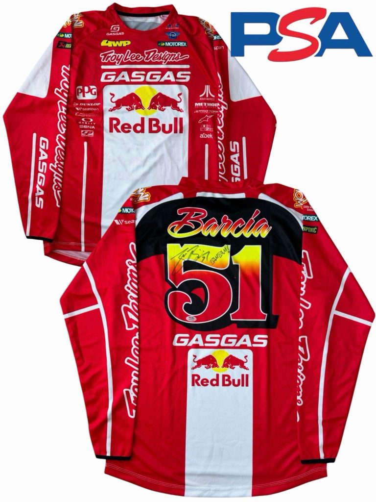 Justin Barcia Signed Red Bull GASGAS #51 Supercross Jersey PSA AUTO “BAM BAM!”