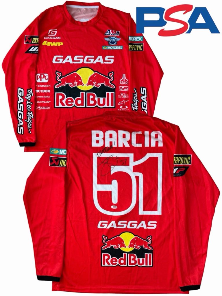 Justin Barcia Signed Red Bull GASGAS #51 Motocross Jersey PSA AUTO “BAM BAM!”