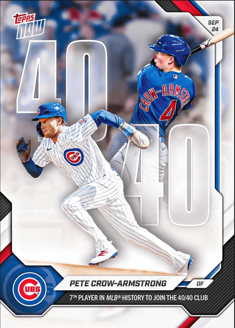 2026 Topps Now Pete Crow-Armstrong #712 Chicago Cubs Baseball Card