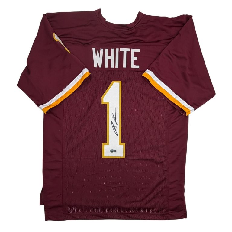 Autographed/Signed Rachaad White Washington Maroon Jersey Beckett BAS COA