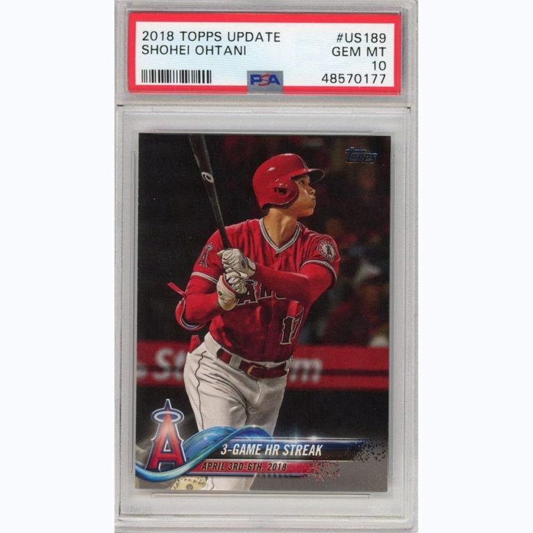 Graded 2018 Topps Update Shohei Ohtani #US189 Rookie Card PSA 10