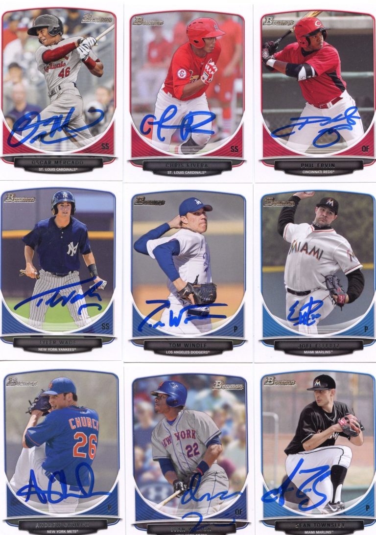 Phil Ervin signed 2013 Bowman Draft Top Prospect BDP Rookie card RC auto