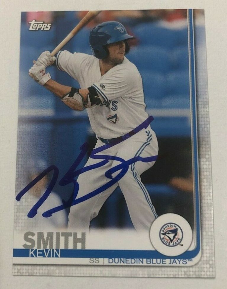 KEVIN SMITH SIGNED 2019 TOPPS PRO DEBUT PROSPECT ROOKIE CARD AUTO