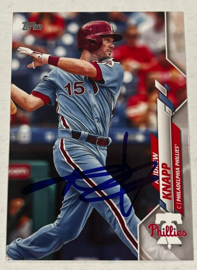 ANDREW KNAPP SIGNED 2020 TOPPS BASEBALL CARD AUTOGRAPH AUTO