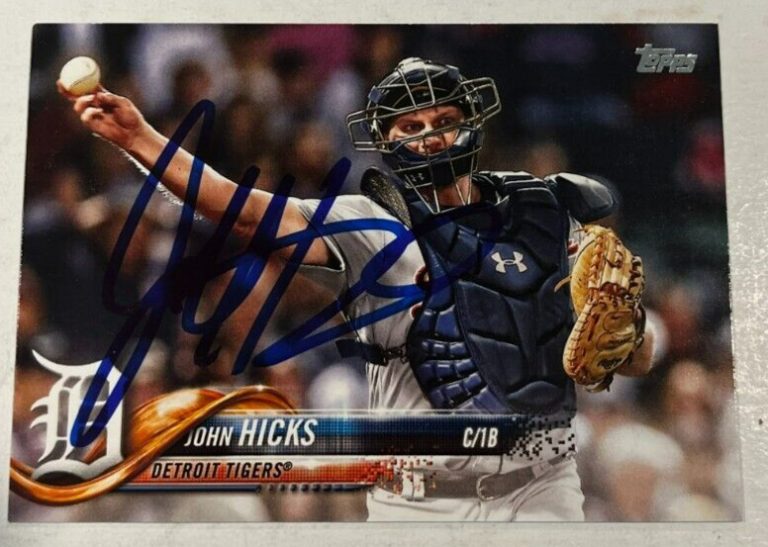 JOHN HICKS SIGNED 2018 TOPPS BASEBALL CARD AUTOGRAPH AUTO