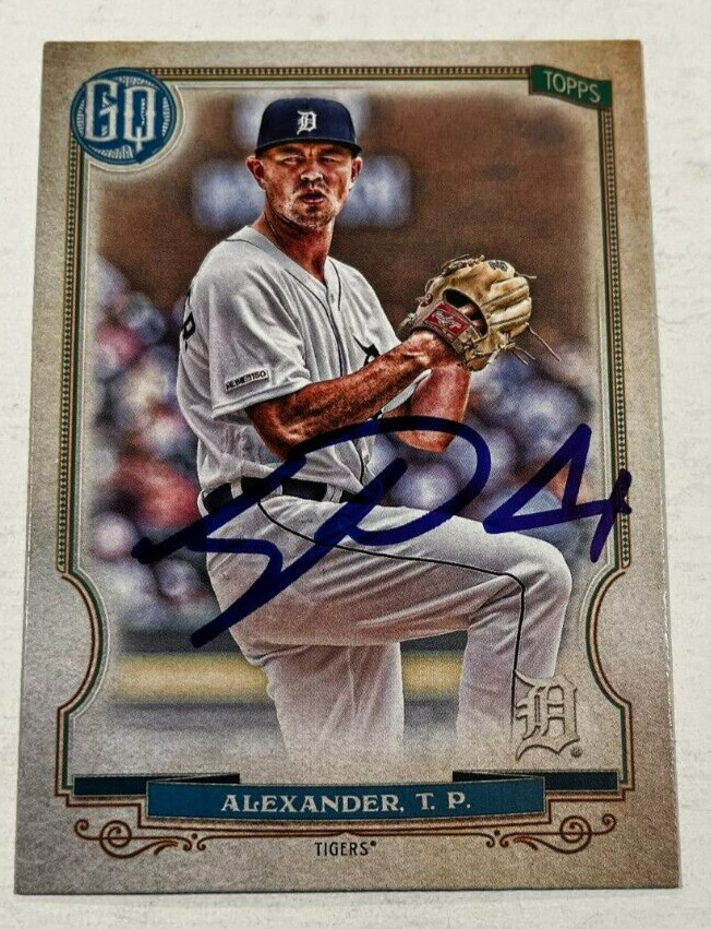 TYLER ALEXANDER SIGNED 2020 TOPPS GYPSY QUEEN BASEBALL CARD AUTO
