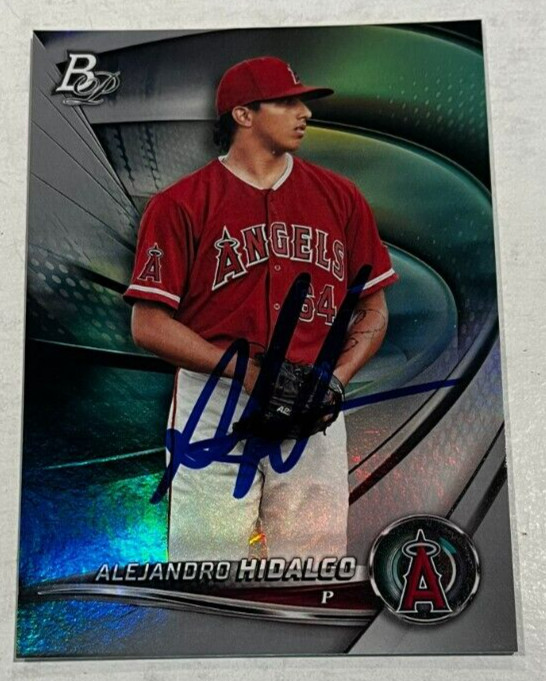 ALEJANDRO HIDALGO SIGNED 2022 BOWMAN PLATINUM ROOKIE BASEBALL CARD AUTO