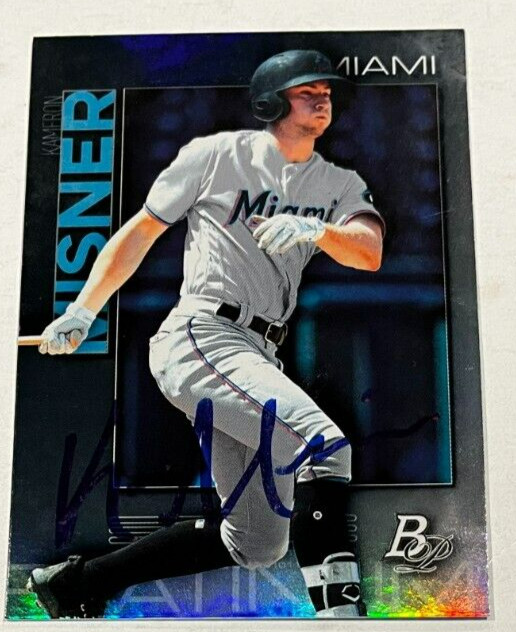 KAMERON MISNER SIGNED 2020 BOWMAN PLATINUM ROOKIE BASEBALL CARD AUTO