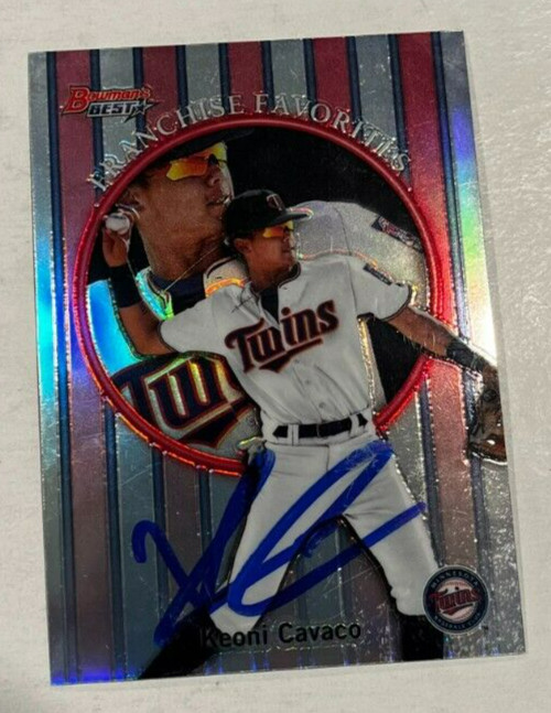 KEONI CAVACO SIGNED 2019 BOWMAN'S BEST FRANCHISE FAVORITES ROOKIE CARD AUTO