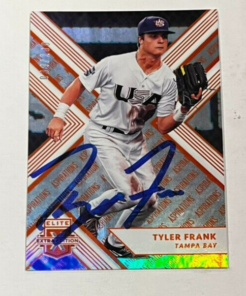TYLER FRANK SIGNED 2018 PANINI ELITE EXTRA EDITION ROOKIE CARD AUTO