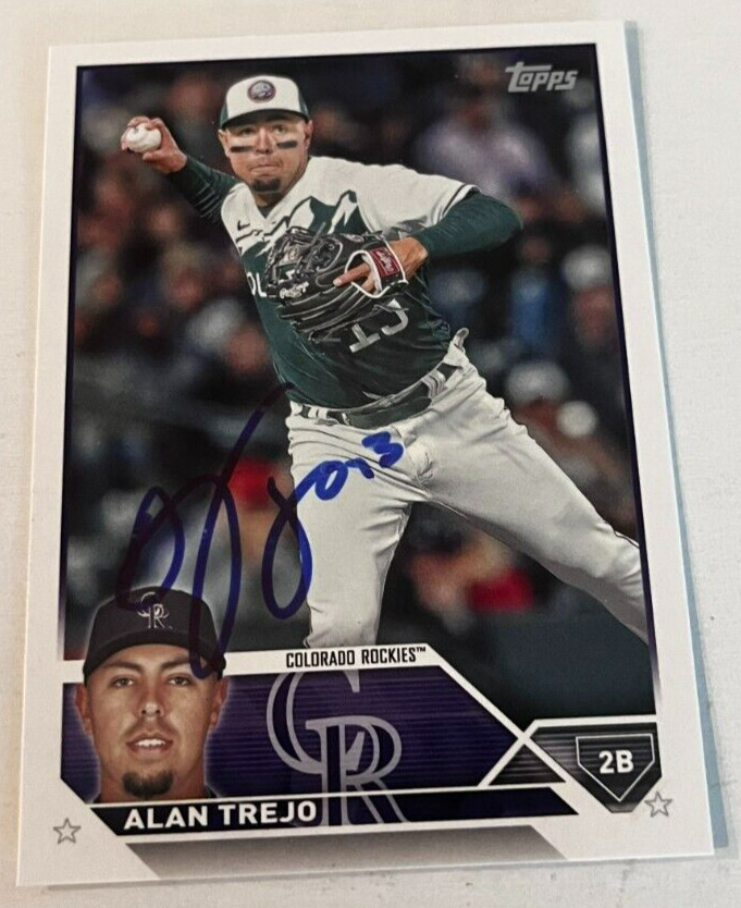 ALAN TREJO SIGNED 2023 TOPPS BASEBALL CARD AUTO