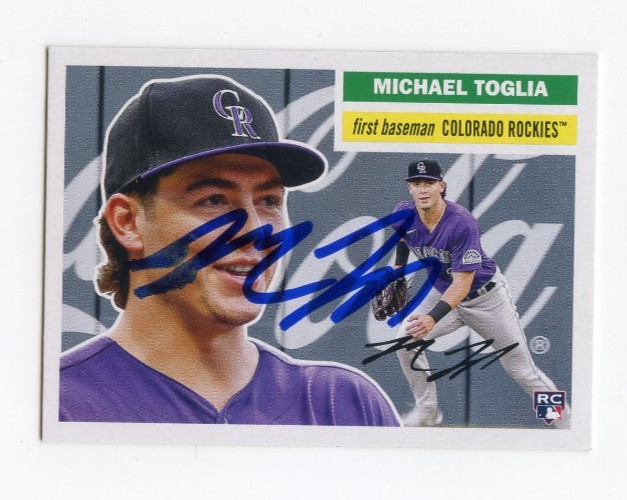 MICHAEL TOGLIA SIGNED AUTOGRAPHED 2023 TOPPS ARCHIVES BASEBALL CARD AUTO