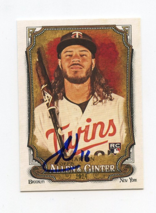 AUSTIN MARTIN SIGNED AUTOGRAPHED 2024 TOPPS ALLEN & GINTER BASEBALL CARD AUTO