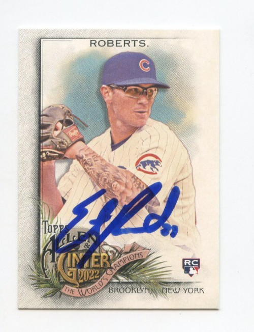 ETHAN ROBERTS SIGNED AUTOGRAPHED 2022 TOPPS ALLEN & GINTER BASEBALL CARD AUTO