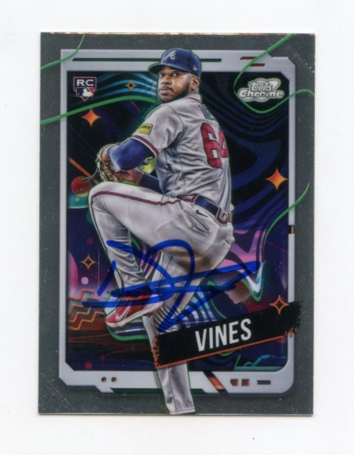 DARIUS VINES SIGNED AUTOGRAPHED 2024 TOPPS CHROME COSMIC BASEBALL CARD AUTO