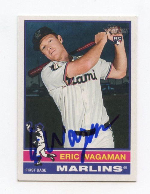 ERIC WAGAMAN SIGNED AUTOGRAPHED 2025 TOPPS HERITAGE BASEBALL CARD AUTO