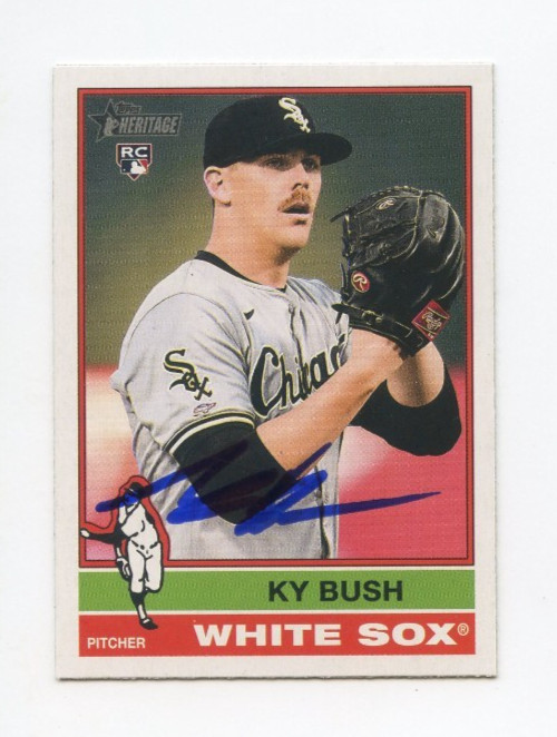 KY BUSH SIGNED AUTOGRAPHED 2025 TOPPS HERITAGE BASEBALL CARD AUTO