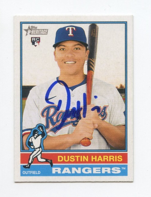 DUSTIN HARRIS SIGNED AUTOGRAPHED 2025 TOPPS HERITAGE BASEBALL CARD AUTO