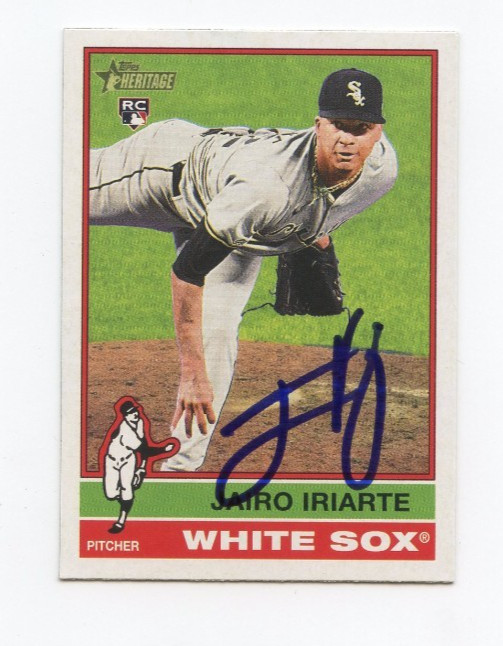 JAIRO IRIARTE SIGNED AUTOGRAPHED 2025 TOPPS HERITAGE BASEBALL CARD AUTO
