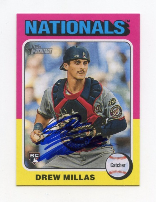 DREW MILLAS SIGNED AUTOGRAPHED 2024 TOPPS HERITAGE BASEBALL CARD AUTO