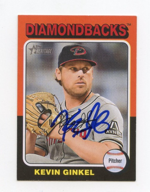 KEVIN GINKEL SIGNED AUTOGRAPHED 2024 TOPPS HERITAGE BASEBALL CARD AUTO