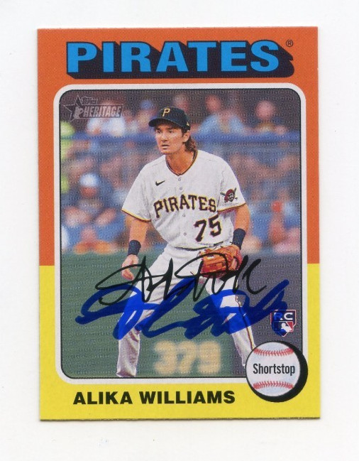 ALIKA WILLIAMS SIGNED AUTOGRAPHED 2024 TOPPS HERITAGE BASEBALL CARD AUTO