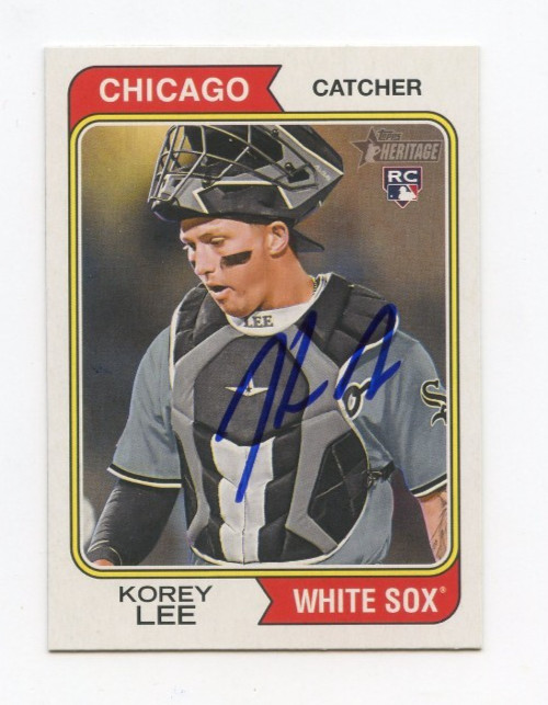 KOREY LEE SIGNED AUTOGRAPHED 2023 TOPPS HERITAGE BASEBALL CARD AUTO