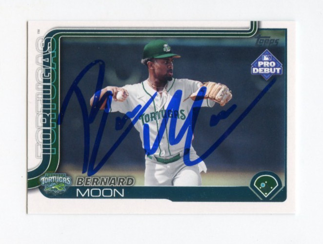 BERNARD MOON SIGNED AUTOGRAPHED 2025 TOPPS PRO DEBUT BASEBALL CARD AUTO