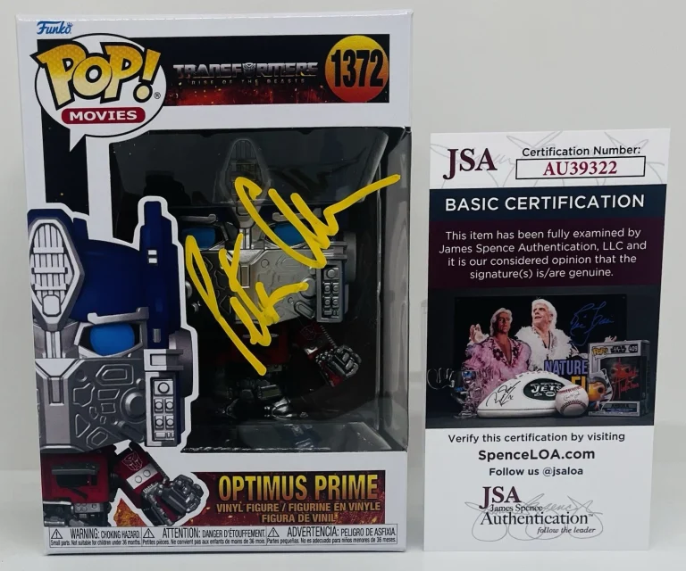 PETER CULLEN SIGNED OPTIMUS PRIME POP FUNKO FIGURE TRANSFORMERS JSA COA