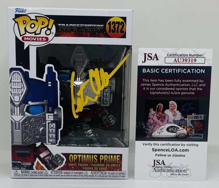 PETER CULLEN SIGNED OPTIMUS PRIME POP FUNKO FIGURE TRANSFORMERS JSA COA