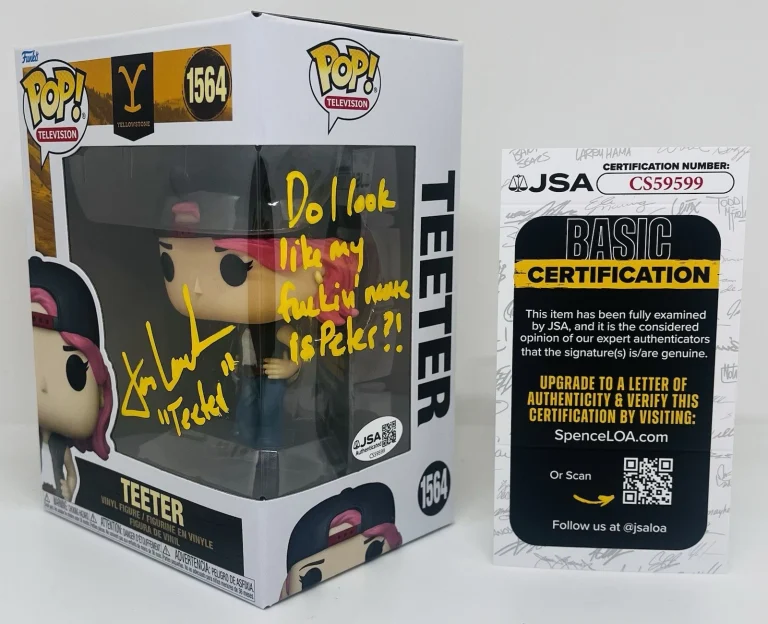 JENNIFER LANDON SIGNED TEETER POP FUNKO FIGURE YELLOWSTONE JSA COA