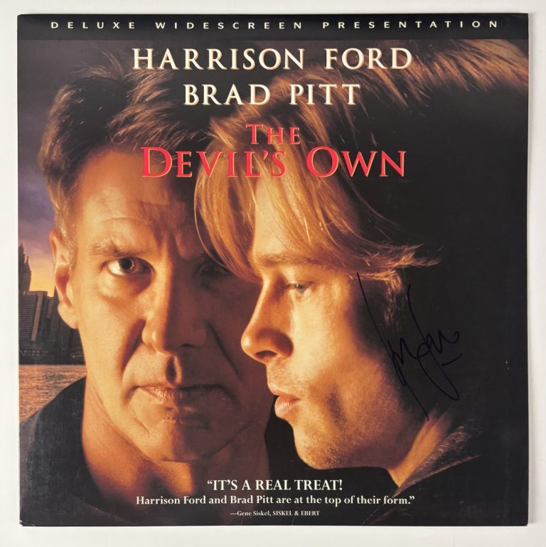Harrison Ford Signed The Devil’s Own LaserDisc Beckett BAS LOA