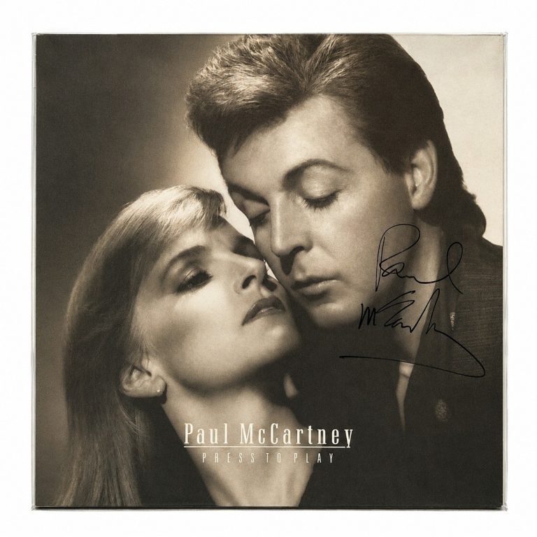 Paul McCartney Signed Auto Beatles Press to Play Album Near Mint JSA