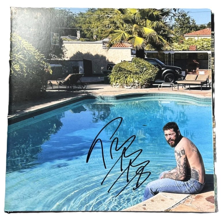 Post Malone Signed Auto Austin Album Near Mint Beckett BAS