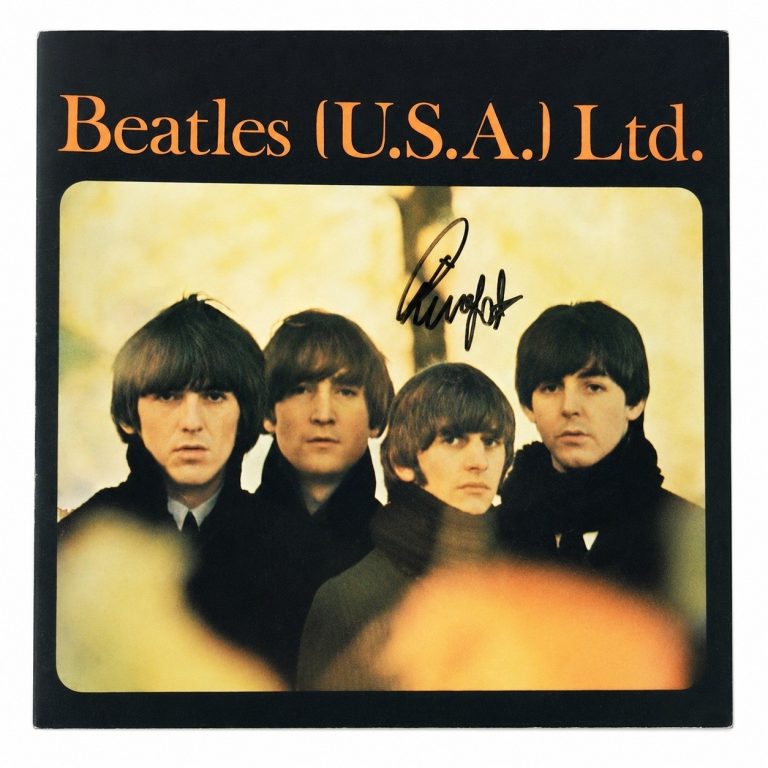 Ringo Starr Signed Auto 1965 Beatles US Tour Program Perry Cox Grad LOA