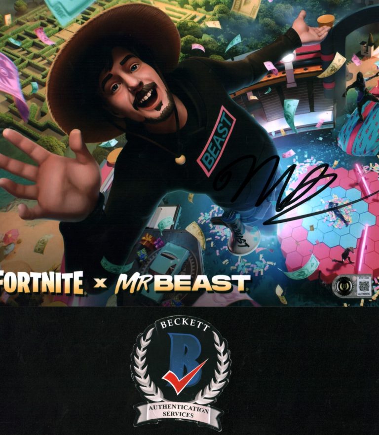 Mr. Beast Signed Autographed 8x10 Photo Fortnite Jimmy Donaldson Feastables